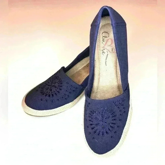 Mia Amore FRANKI Cutout Espadrille Wedge Shoe with Memory Foam Size 9 - Picture 3 of 8